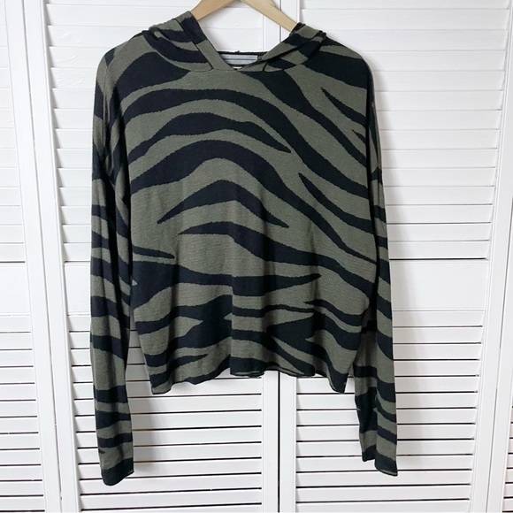 Anthropologie Kasia Zebra hoodie sweater - Picture 2 of 7